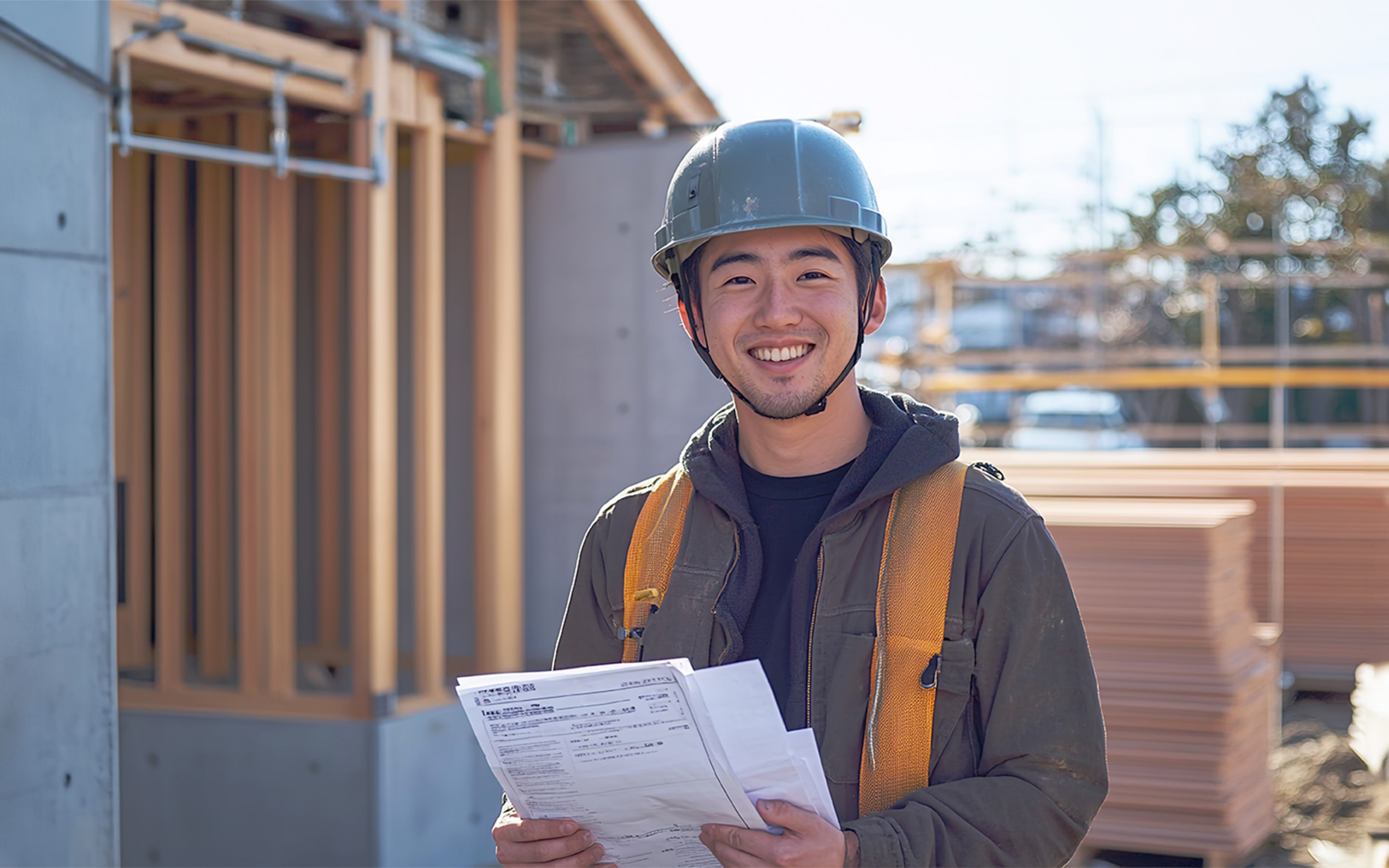 image of a man working at a construction site
