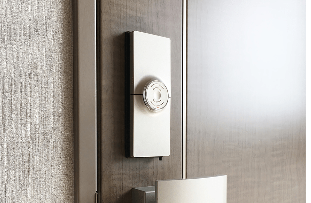 image of AQUBIO implemented to a door