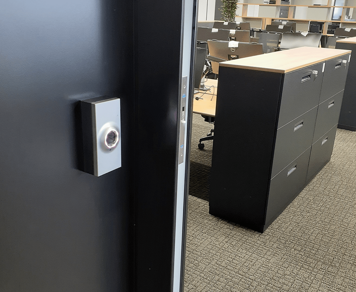 image of Bio-COBRA implemented to a door in office