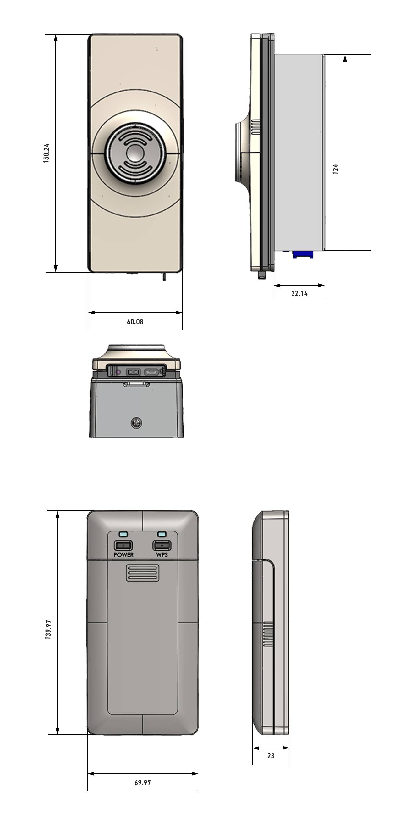 AQUBIOのスペック表示のイラスト（スマートフォン表示用）
